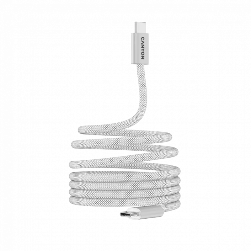CANYON Cable OnWire 60MG C-C 60W magnético trenzado 1m blanco