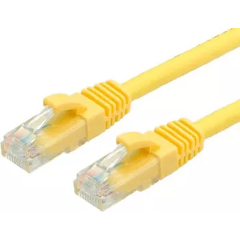 VALUE - Cable de parcheo - RJ-45 (M) a RJ-45 (M) - 3 m - UTP - CAT 6a - encapsulado, sin lengüeta - amarillo, RAL 1004 (21.99.1433)