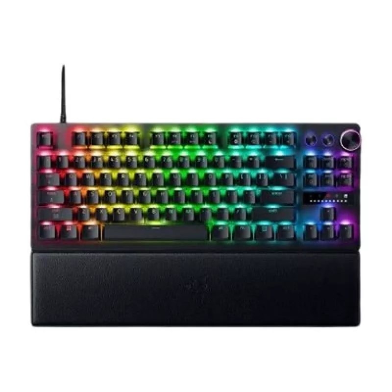 Razer Huntsman V3 Pro Tenkeyless 8KHz | Teclado gaming | Con cable | US | Negro | USB Type-C | Razer Analog Optical Switch Gen-2