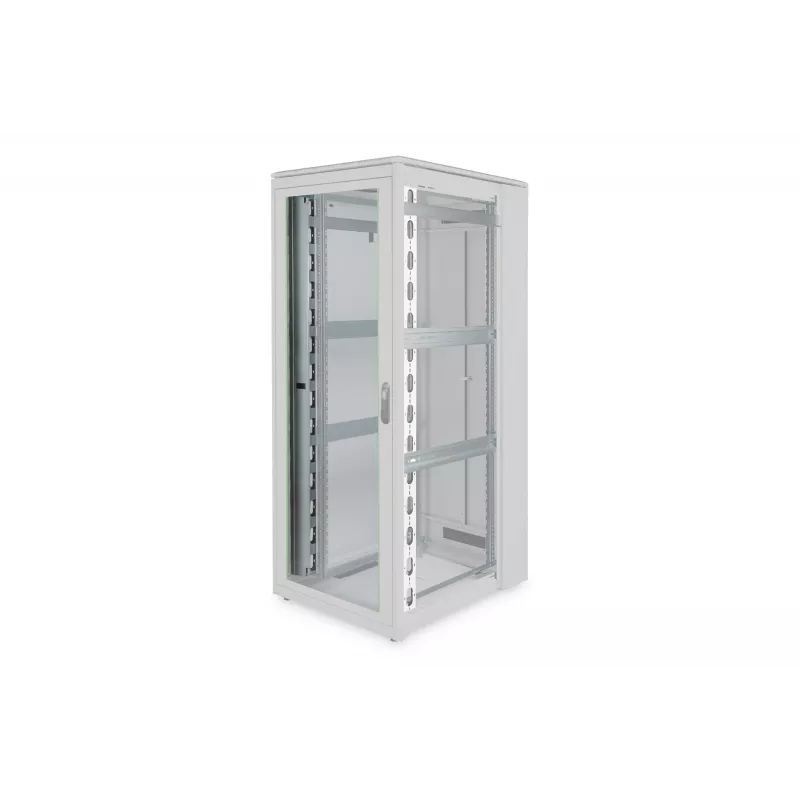 DIGITUS DN-19 ORG-42U canales verticales pasacables para racks de 42U (2 uds., gris)