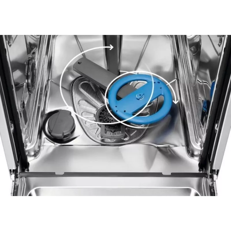 Lavavajillas integrable Electrolux EEG63410L, estrecho 45 cm, 10 cubiertos, 8 programas, AirDry, AquaStop
