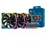 Ventilador de carcasa MONTECH AX120 120mm ARGB pack de 3 - Negro