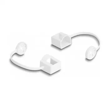 Tapa antipolvo DeLOCK para conector macho RJ45 con clip de fijación, 50 uds., colores surtidos