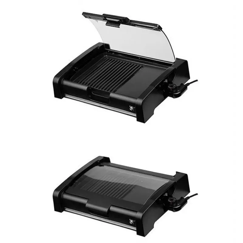 Lafe GRL-003 grill eléctrico de contacto con tapa, 1650 W