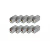 Acoplador modular CAT 5e RJ45 Digitus 10 unidades dorado plateado