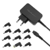 Fuente de alimentación universal QOLTEC 52414 65W con 10 conectores intercambiables