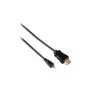 Cable HDMI Hama 0,5 m HDMI tipo A (estándar) HDMI tipo D (micro) negro