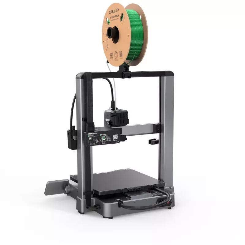 Creality Hi 1001010510 impresora 3D, extrusor directo, nivelación automática, plateada/negra