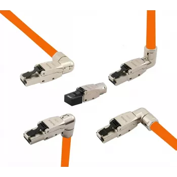 Conector RJ45 helos Cat 6A 263836 – De primera calidad, configurable en campo, 5 variantes