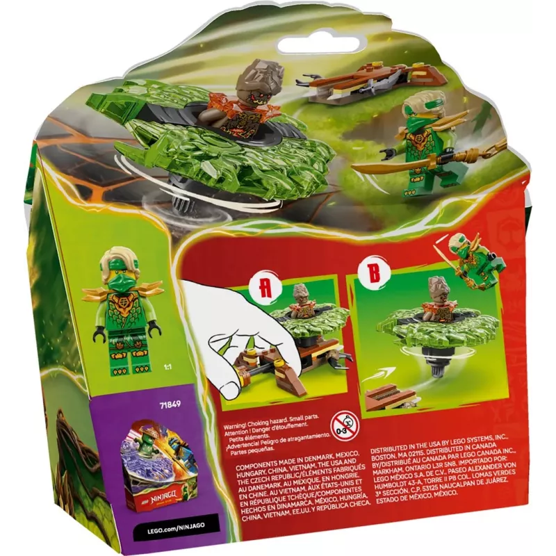 LEGO NINJAGO 71850 Peonza de Lloyd vs. monstruo elemental