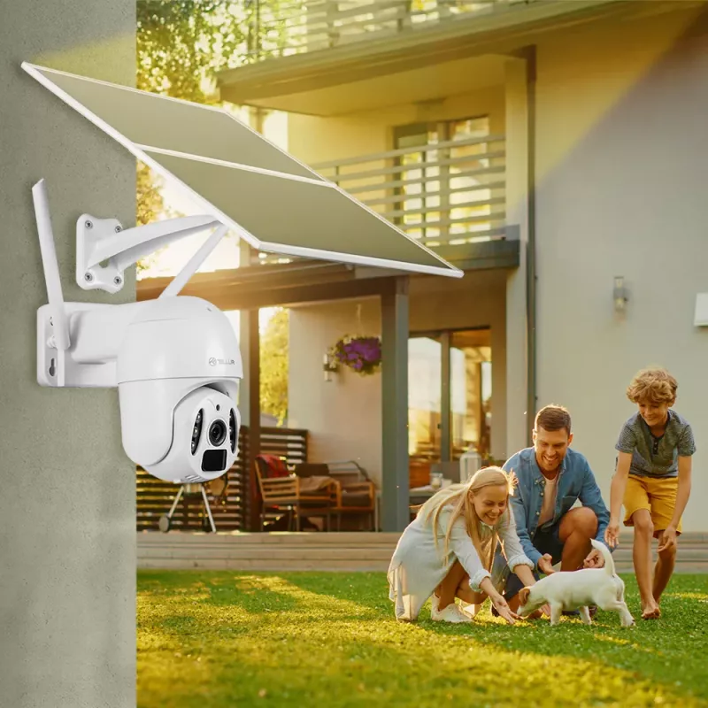 Cámara de vigilancia Tellur Smart WiFi Solar Camera P&T 3MP 2K UltraHD