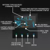 Qoltec, Convertidor de tensión, Inversor solar híbrido Off-Grid 4kVA 4kW 120A MPPT LCD Wi-Fi BMS Senoidal