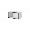 Conjunto de muebles de salón Cama ROCO 3 (2xRO3+2xRO4+2xRO1) blanco/negro/blanco