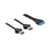 Cable USB DeLOCK 85244 0,8 m negro