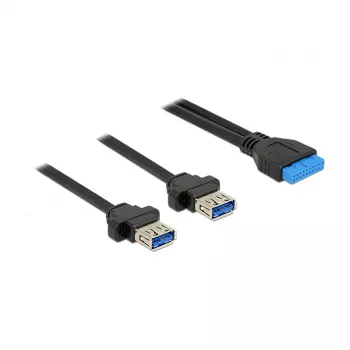 Cable USB DeLOCK 85244 0,8 m negro