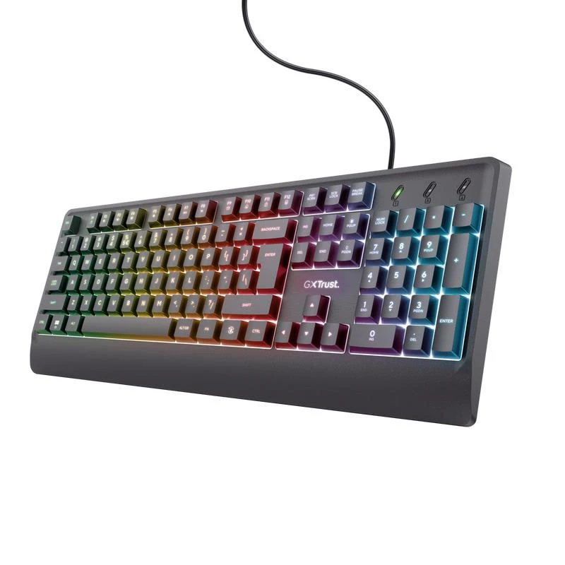 Trust GXT 792 QUADROX Teclado y ratón gaming USB QWERTY US English Negro