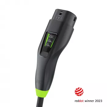 Green Cell Habu EVGC01 Cargador móvil para vehículos eléctricos 11 kW 7 m Type 2 CEE Wallbox negro