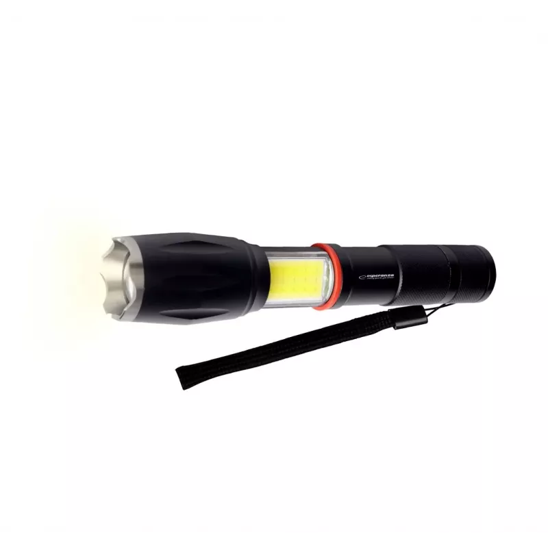 Linterna de mano Esperanza Dione negra LED