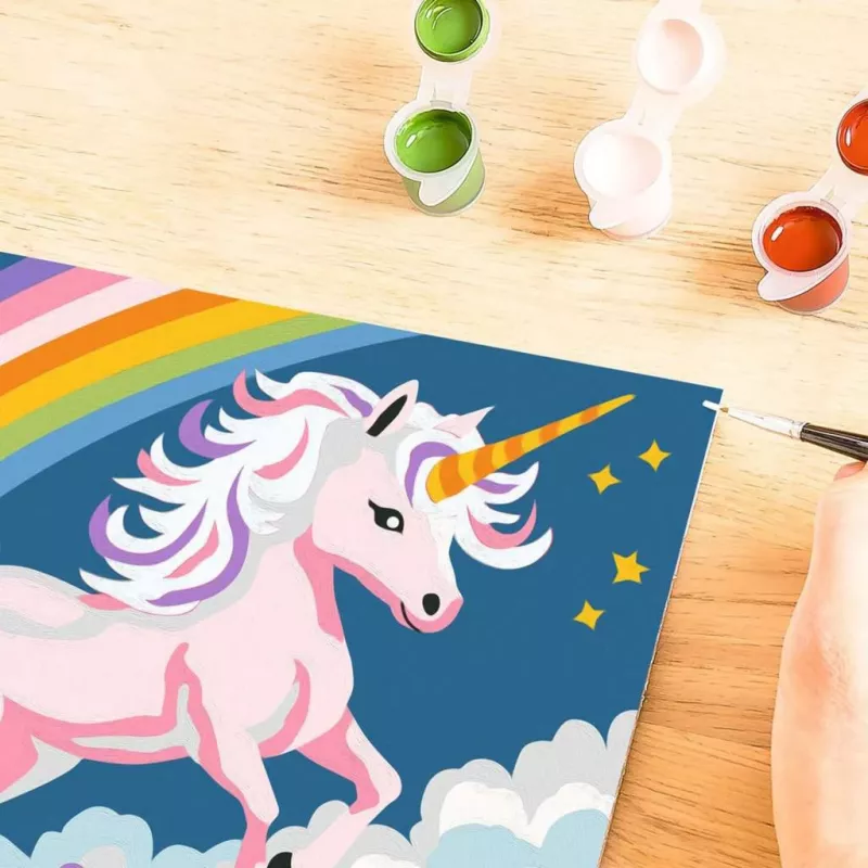 Set de pintar por números Ravensburger CreArt Rosa Unicornio pintura