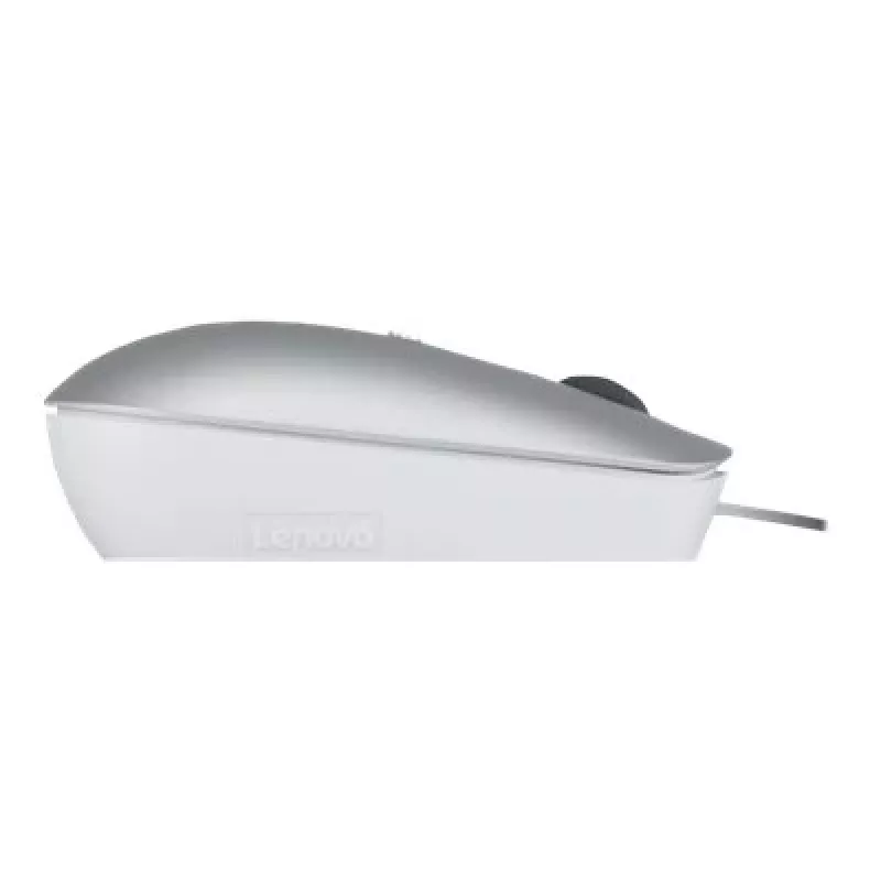 Ratón óptico ambidiestro con cable Lenovo 540 USB Type-C, 3 modos DPI, gris, 4 botones, cable de 1,8 m