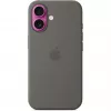 Funda Apple iPhone 16 Silicon Case con MagSafe gris piedra