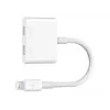 Belkin | Cable Lightning Audio + Charge RockStar, 11,5 cm, Blanco | F8J198btWHT