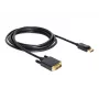 Cable Delock DisplayPort 1.1 conector macho > conector macho DVI 24+1 pasivo 3 m negro (82592)