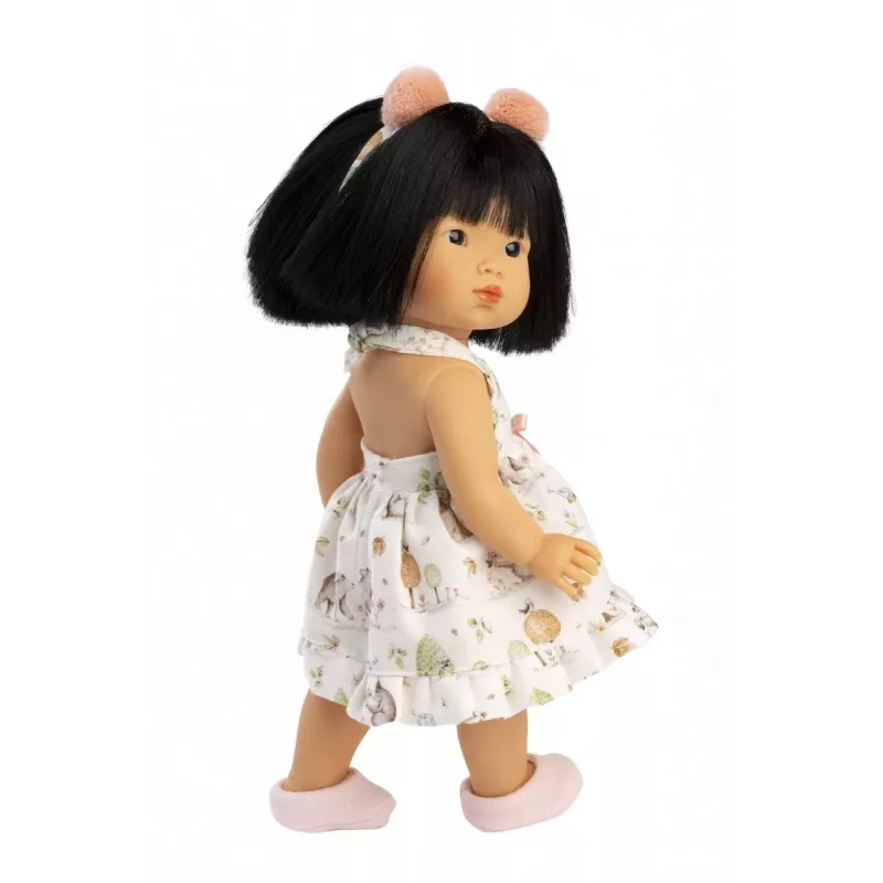 Muñeca 28 cm Llorens con rasgos realistas y cuerpo blando, modelo 28040