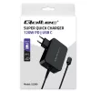 Cargador rápido turbo Qoltec PD 120W | 5-28V | 3-4.5A | USB-C | negro