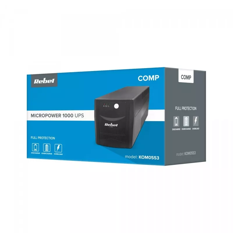 SAI REBEL modelo Micropower 1000 (Offline, 1000VA / 600W, 230 V, 50Hz)