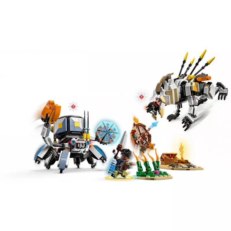 LEGO Set Horizon Adventures 77037 – Aloy y Varl vs. Shell-Walker y Sawtooth, 768 piezas, 2 minifiguras