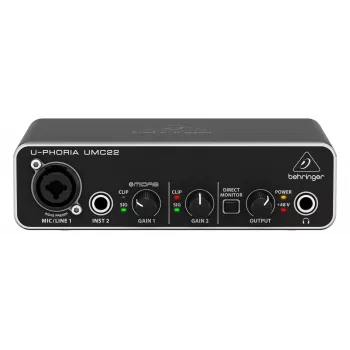 Behringer UMC22 Equipo musical complementario Preamplificador para conciertos/estudio