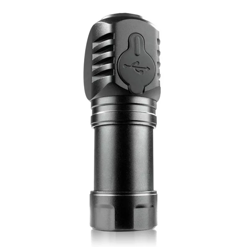 Linterna LED 3 modos de funcionamiento 10 W 500 lúmenes carcasa de aluminio recargable resistente al agua FL-55R Dripple - Everactive