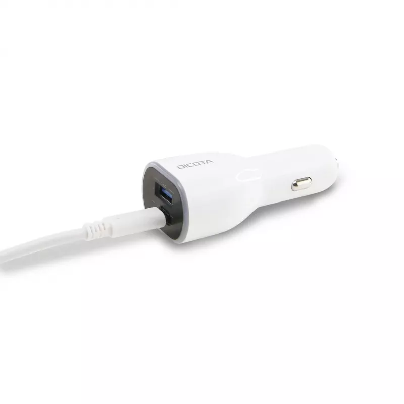Cargador móvil DICOTA D31932 para portátil, smartphone, tablet blanco mechero de coche