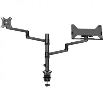 Soporte para monitor WENTRONIC Goobay Deluxe 74417 con brazo para portátil, negro