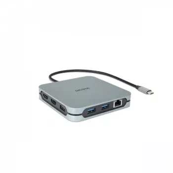 Hub USB Type-C DICOTA D32057 10000 Mbit/s plateado