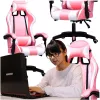 Extralink Gaming | Silla gaming | Oficina, giratoria, asiento envolvente, rosa-blanco, G-525