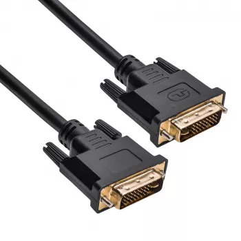 Cable DVI-I Dual-Link Akyga AK-AV-02, 24+5 polos, 1,8 m, negro