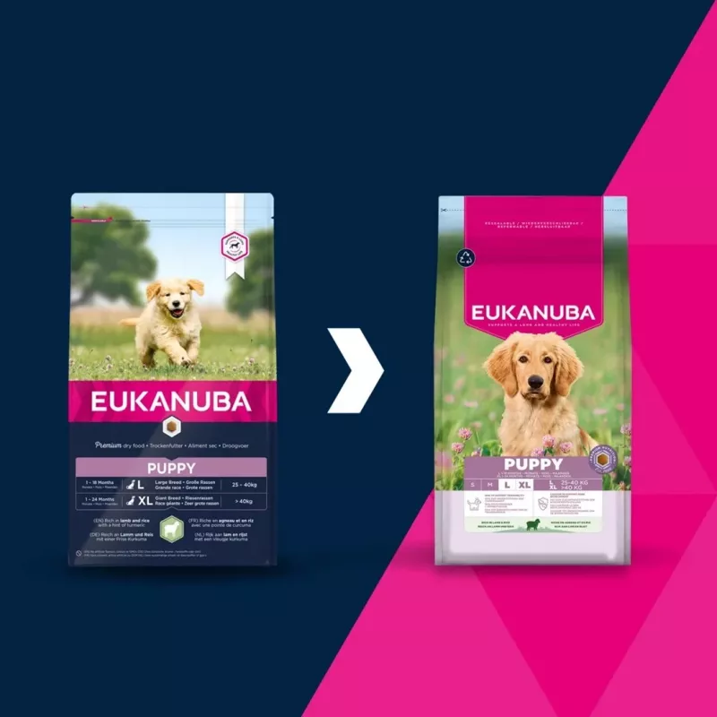 EUKANUBA Puppy L XL rico en cordero y arroz - Pienso seco para perros - 12kg
