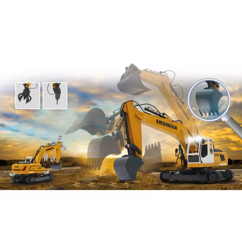 JAMARA Liebherr R936, excavadora, 1:20, 8 años, 1,22 kg