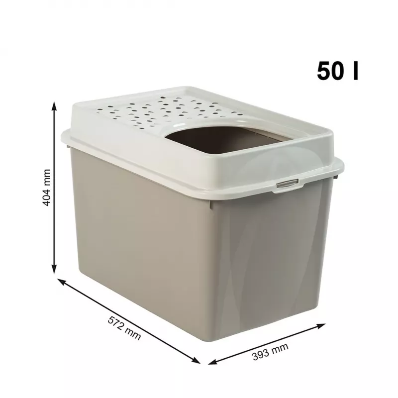 Rotho Berty Eco bandeja sanitaria para gatos, capuchino