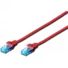 Cable de red Digitus CAT 5e DK-1512-005/R 0,5 m Rojo