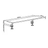 Estante de mesa para monitor Ergooffice.eu ER-409, fijación con tornillos, compatible con 13 inch–32 inch, carga máx. 20 kg