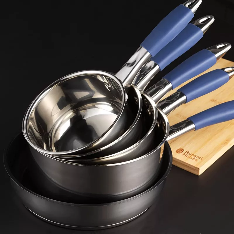 Juego de ollas Russell Hobbs RH01179EU, 5 piezas, azul