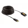Cable USB DeLOCK 82446 USB 2.0 10 m Negro