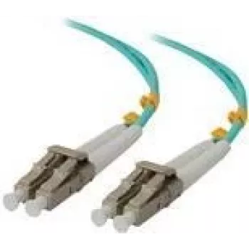 ALOGIC - Cable de parcheo - LC multimodo (macho) a LC multimodo (macho) - 2,0 m - Fibra óptica - Dúplex - 50/125 micrómetros - OM4 - Libre de halógenos (LCLC-02-OM4)