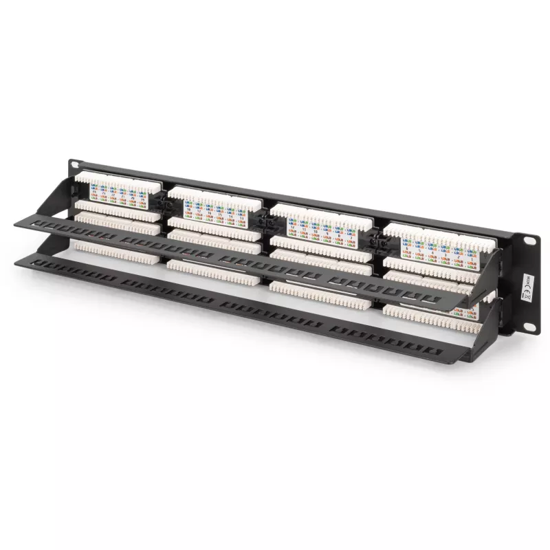 DIGITUS - Patch Panel - RJ-45 X 48 - gris, RAL 7035 - 2U - 48 puertos (DN-91648U)