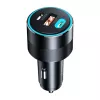 Cargador de coche Choetech TC0011 130W 2x USB C 1x USB A (negro)