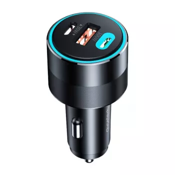 Cargador de coche Choetech TC0011 130W 2x USB C 1x USB A (negro)