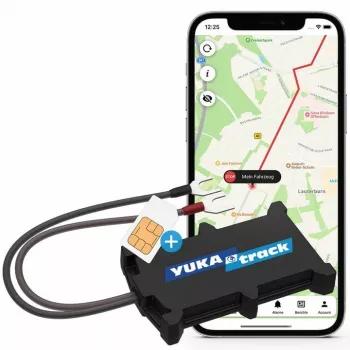 Rastreador GPS KSIX Yukatrack easyWire — rastreador GPS universal, negro, 63 g, 92,5×57,6 mm